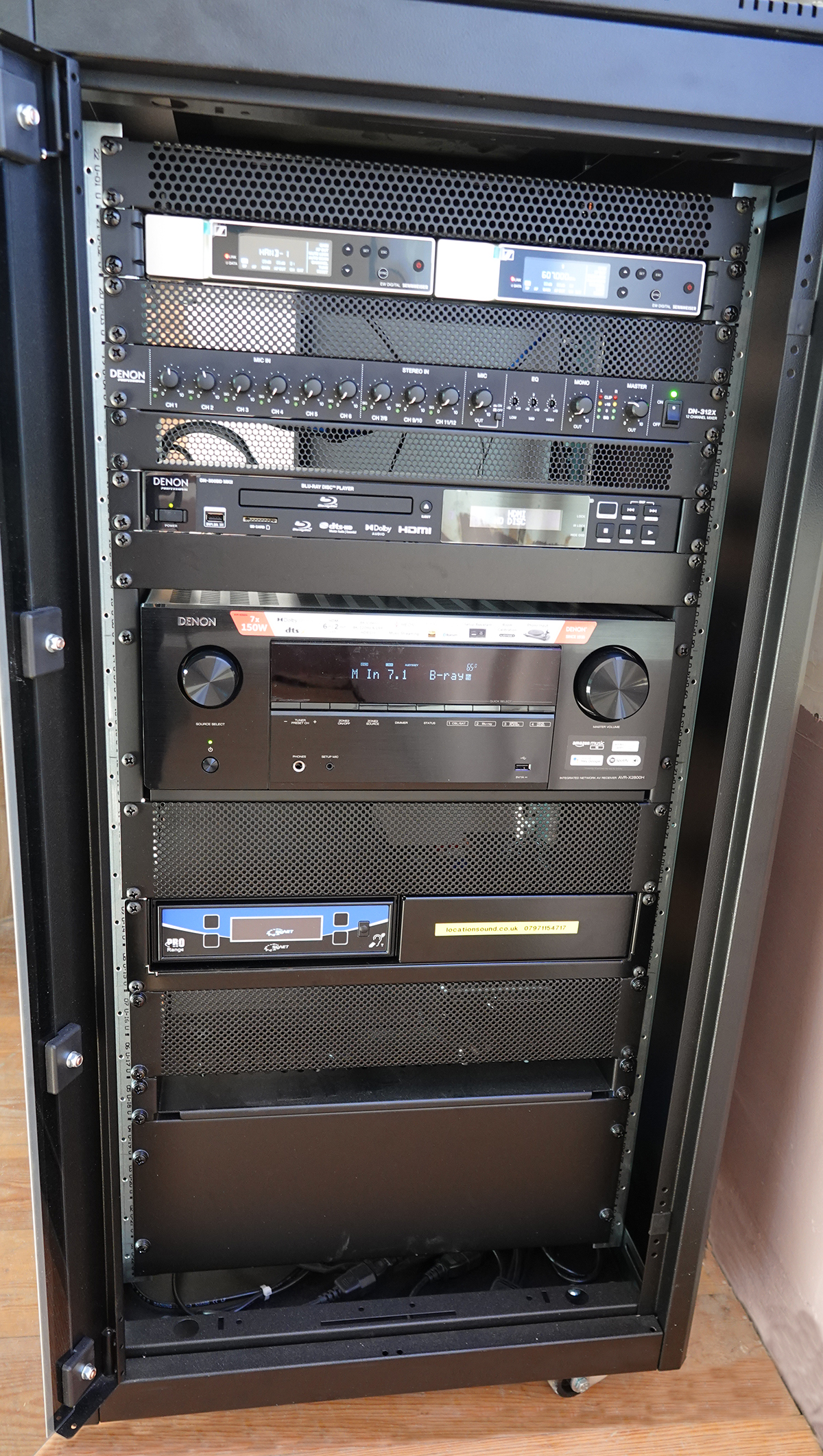 AV equipment installation services at Falfield Village Hall