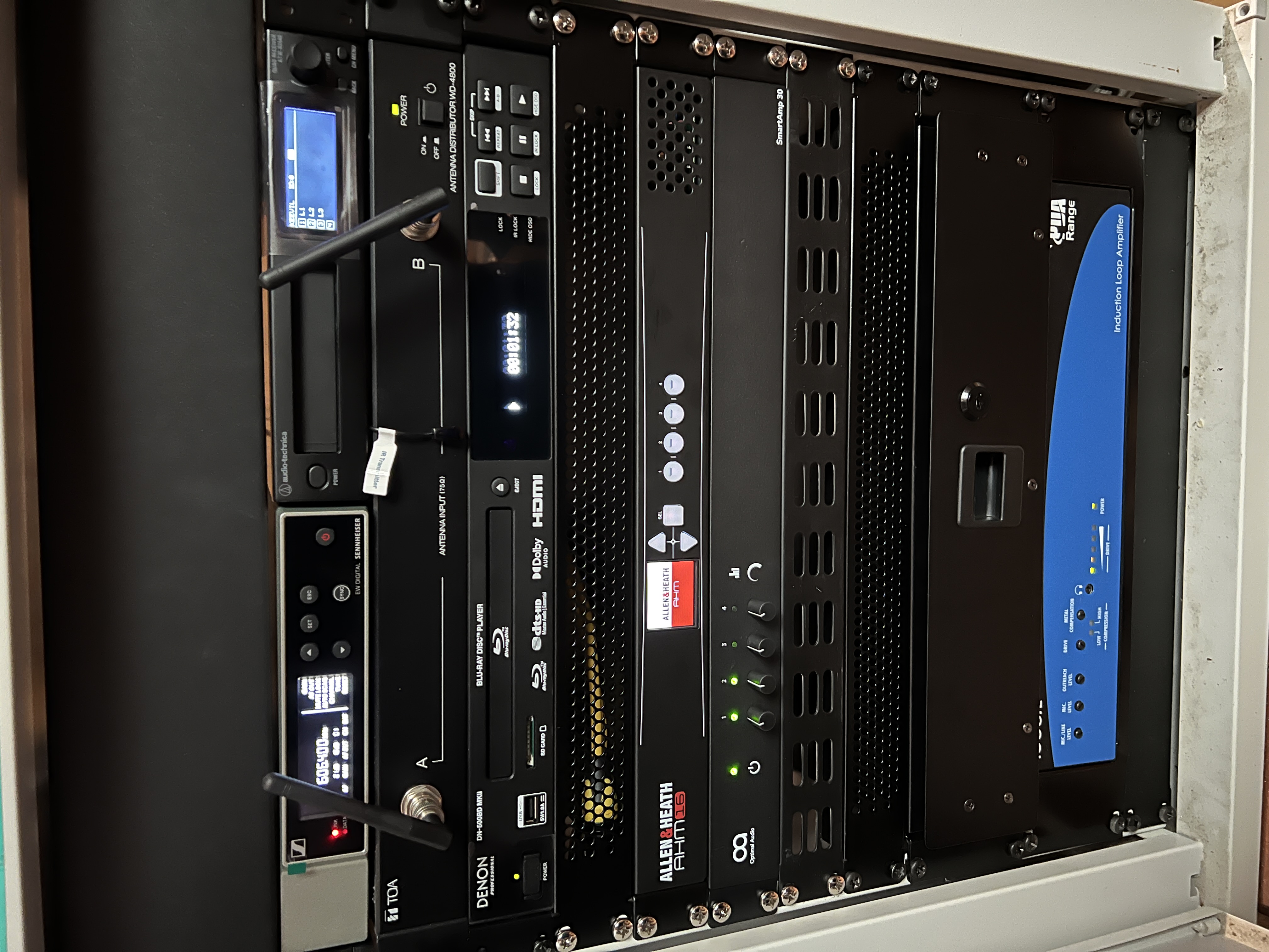 AV equipment installation at St. Leonard's Church,  Keevil setup.