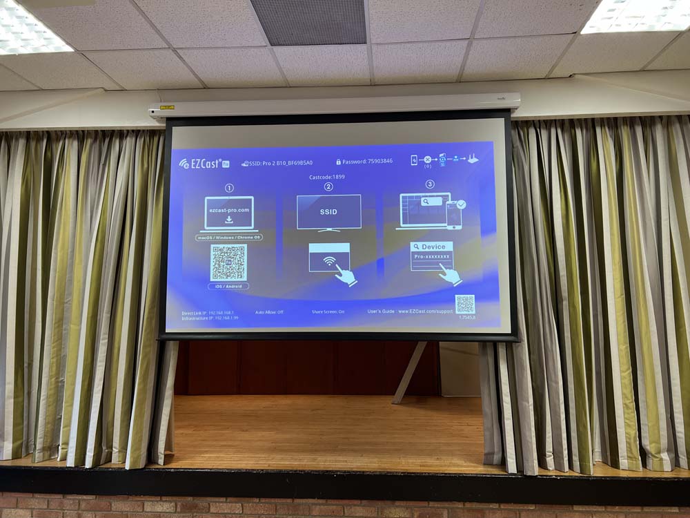 AV equipment installation services at Steeple Ashton Village Hall