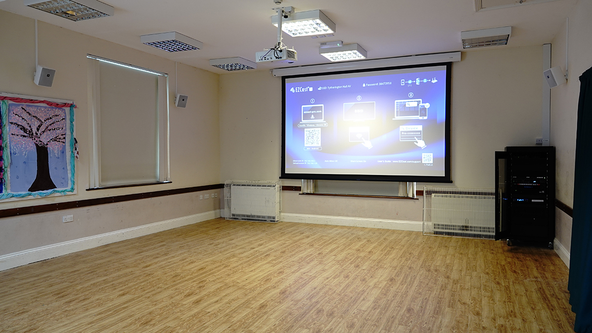 AV equipment installation services at Tytherington Village Hall