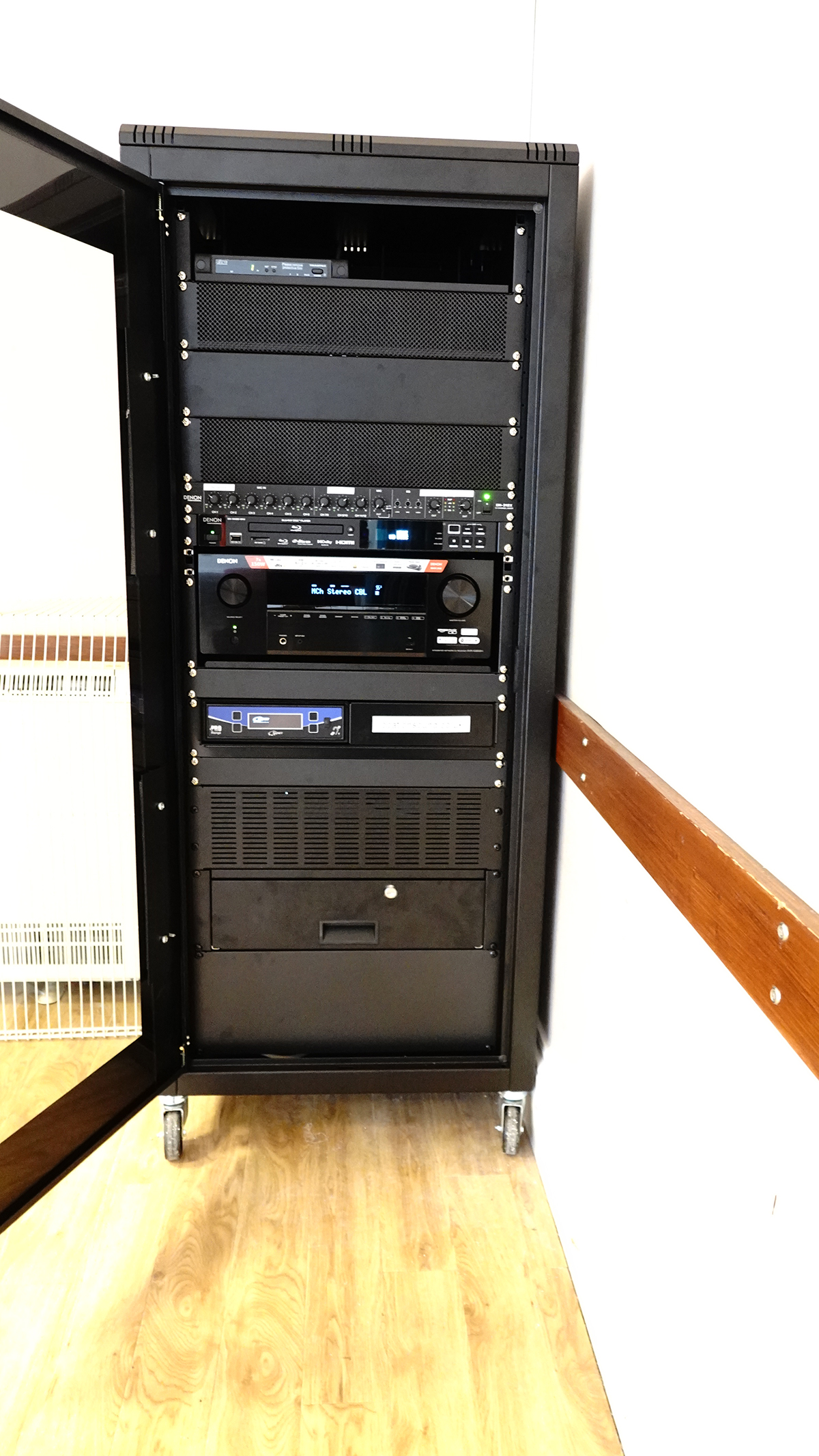 AV equipment installation services showcased in Tytherington Village Hall.