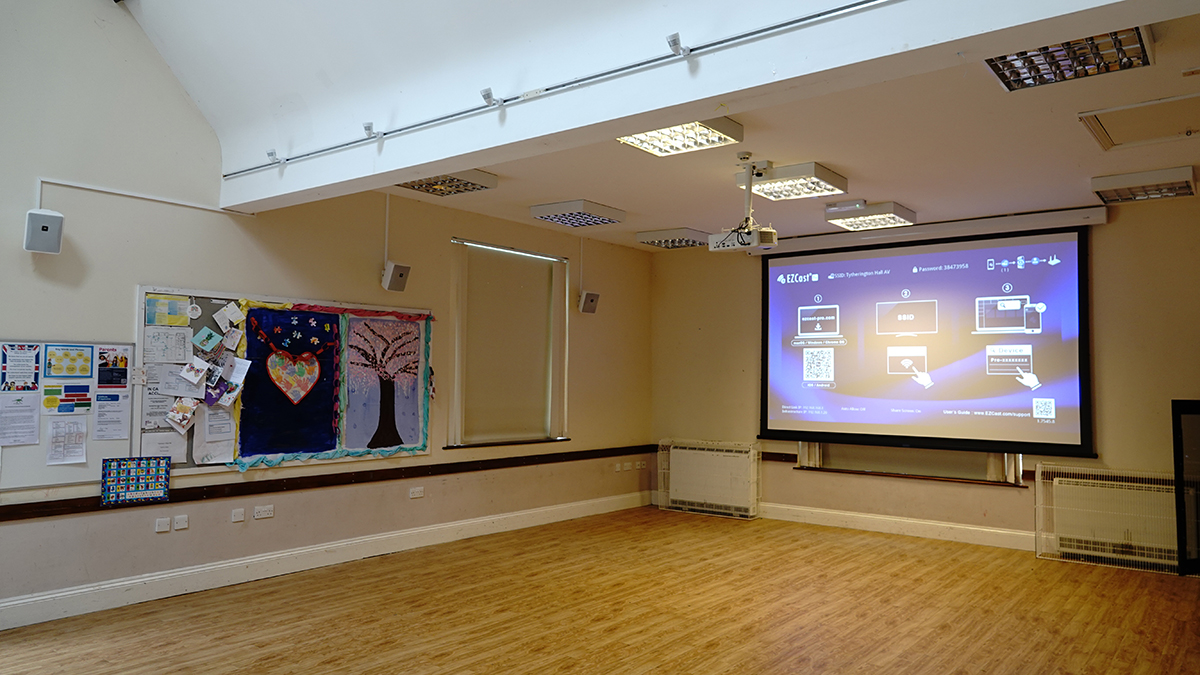 AV equipment installation services at Tytherington Village Hall