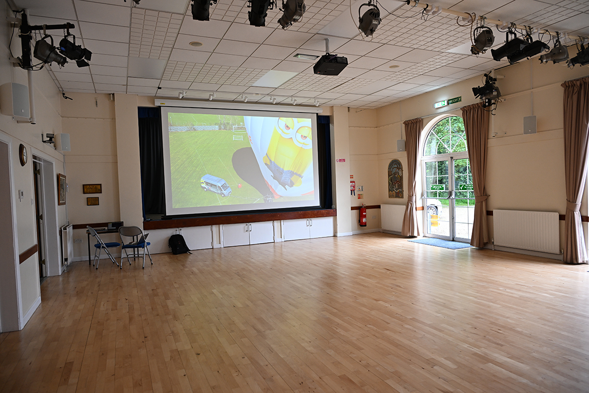 AV equipment installation services showcased at Glebe Hall.