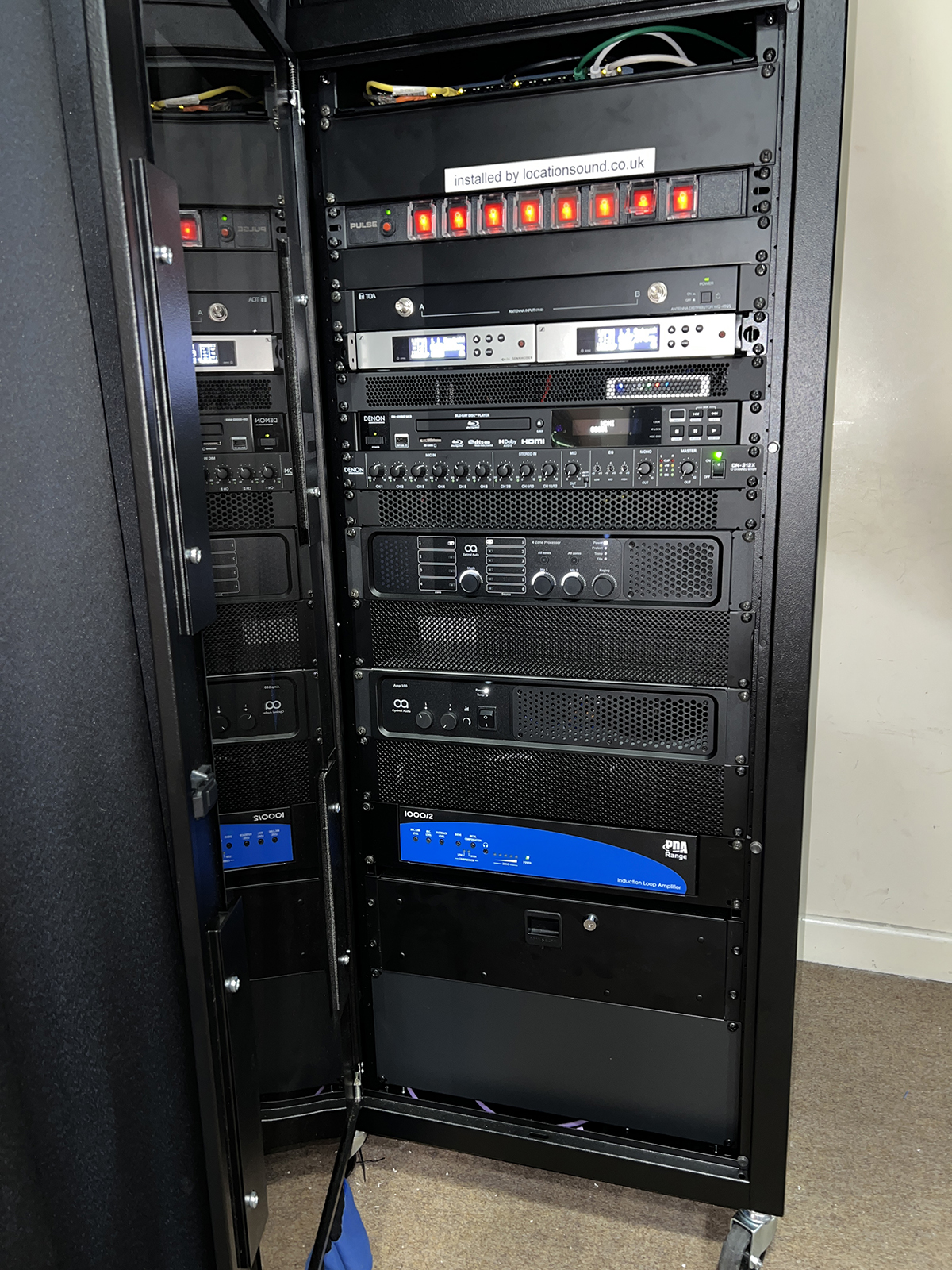 AV equipment installation services showcased at Glebe Hall.